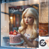 Süßwarenfenster Fensteraufkleber (Café-Fenster)