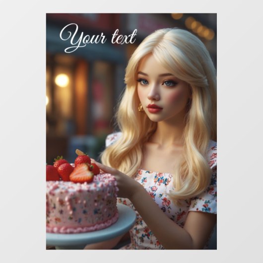 Süßwarenfenster Fensteraufkleber (Blatt)