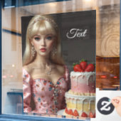 Süßwarenfenster Fensteraufkleber (Café-Fenster)