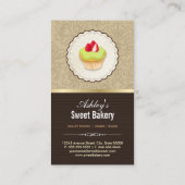 Süßwarengeschäft - Breads Rolls Cupcakes Dessert Visitenkarte (Rückseite)