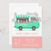 Süßwarengeschäft in der Lebensmittelstraße Einladung (Vorne/Hinten)