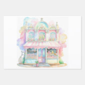 Süßwarengeschäft in Paris Geschenkpapier Set (Vorderseite)