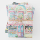 Süßwarengeschäft in Paris Geschenkpapier Set (Beispiel)