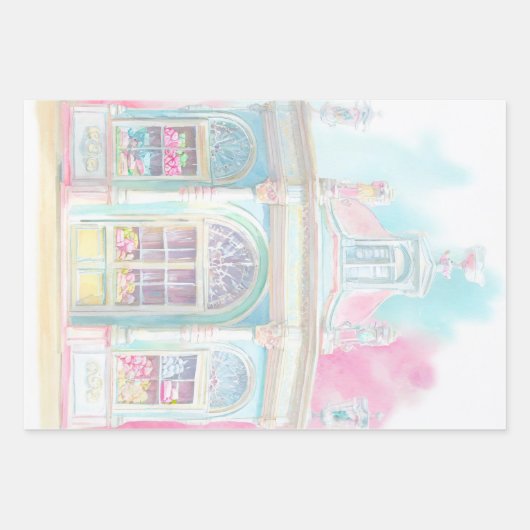 Süßwarengeschäft in Paris Geschenkpapier Set (Vorderseite 2)