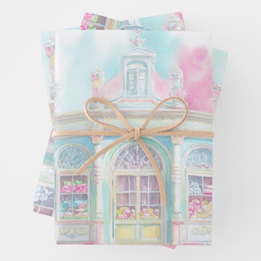 Süßwarengeschäft in Paris Geschenkpapier Set (Beispiel)