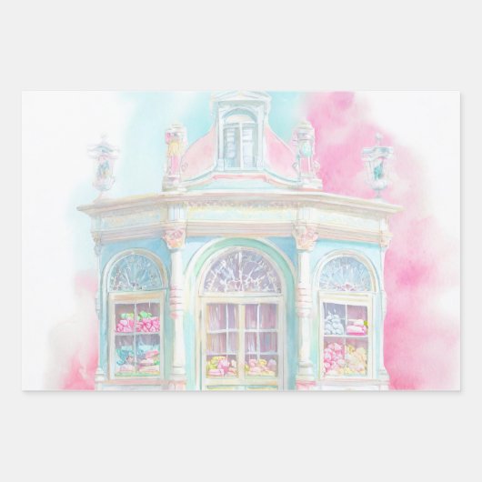 Süßwarengeschäft in Paris Geschenkpapier Set (Vorderseite 3)