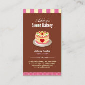 Süßwarengeschäft - Schokolade für den Kuchen Visitenkarte (Rückseite)