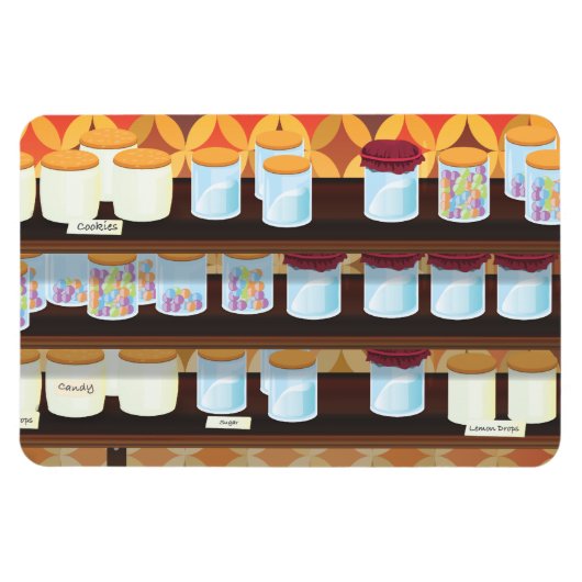 Süßwarenladen Magnet (Horizontal)