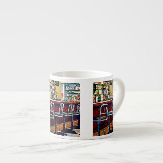 Süßwarenladen mit Limonadenbar Espressotasse (Vorderseite Rechts)