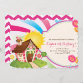 Süßwarenladen Süßigkeiten Geburtstag Einladungen (Vorne/Hinten)