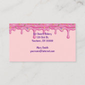 Süßwarensprinklen und Backwaren Visitenkarte (Rückseite)