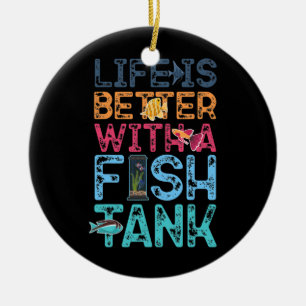 Süßwasseraquarium-Leben ist besser mit einem Fisch Keramik Ornament