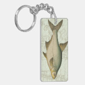 Süßwasserfisch auf Karte Schlüsselanhänger (Vorderseite links)