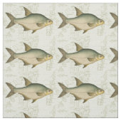 Süßwasserfisch auf Karte Stoff (Muster)