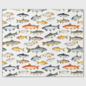 Süßwasserfisch Geschenkpapier (Flach)