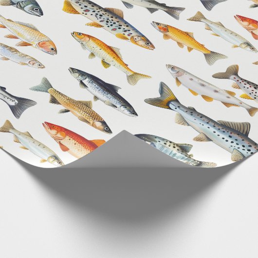 Süßwasserfisch Geschenkpapier (Ecke)