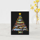 Süßwasserfische Arten Weihnachtsbaum Fischen Xma Karte (Gelbe Blume)