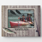 Süßwasserfischerei Rustikales Gerahmtes Foto Fotoplatte (Vorderseite)