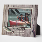 Süßwasserfischerei Rustikales Gerahmtes Foto Fotoplatte (Seite)