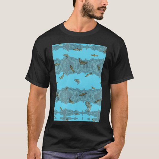 Süßwasserforelle. T-Shirt (Vorderseite)