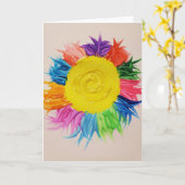 Süßwasserkünstler Karte (Gelbe Blume)