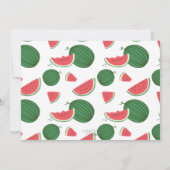 Süßwassermelone jedes Alters Geburtstags-Foto Einladung (Rückseite)