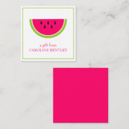 Süßwassermelonen Geschenkgutscheine Mitteilungskarte