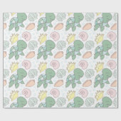 Süßwasserschildkröten und Babywaschpapier Geschenkpapier (Flach)