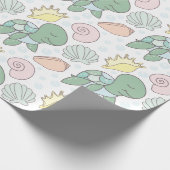 Süßwasserschildkröten und Babywaschpapier Geschenkpapier (Ecke)