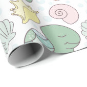 Süßwasserschildkröten und Babywaschpapier Geschenkpapier (Rolleneckpunkt)