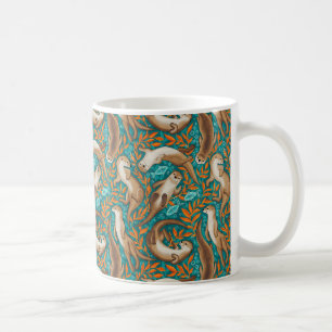 Süßwasserschwimmbecken in Aquamarin und Orange Kaffeetasse