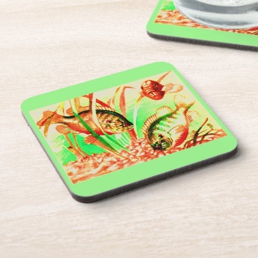 Süßwassersonnenfisch Getränkeuntersetzer (Linke Seite)