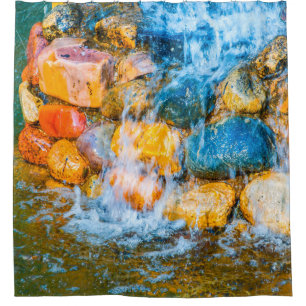 Süßwasserströme und -sprüche duschvorhang