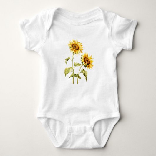 Süßwillige Blume machen ein großartiges Geschenk Baby Strampler (Vorderseite)