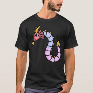 Süßwurm-Drache Süße Süßigkeiten-Kreatur Wortspiel- T-Shirt