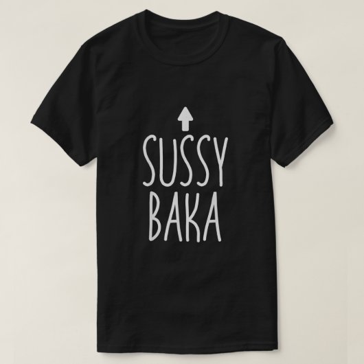 Sussy Baka Sus Arrow Funny Gaming Impostor Meme T-Shirt (Design vorne)