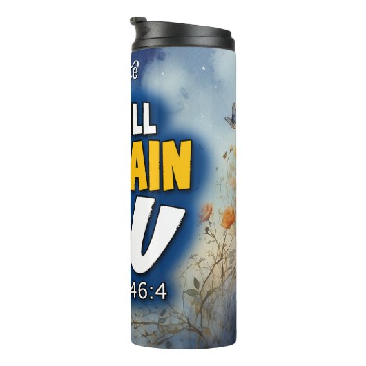 Sustain you: Isaiah 46:4 Thermosbecher (Nach rechts gedreht)