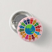 Sustainability Goals Advocacy Community Action Button (Vorne & Hinten)