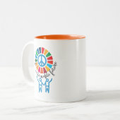 Sustainability Warrior Coffee Cup -Dishwasher Safe Zweifarbige Tasse (Vorderseite Links)