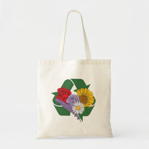 Sustainable Floral Harmony Wird Eco-Friendly Natur Tragetasche