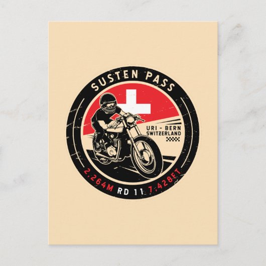 Susten Pass | Schweiz | Motorrad Postkarte (Vorderseite)