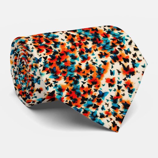 Susurration von Schmetterlingen Krawatte (Gerollt)