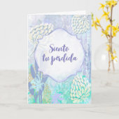 Susurro de Flores - Tarjeta de condolencias Karte (Gelbe Blume)