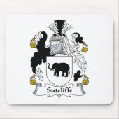 Sutcliffe Familienwappen Mousepad (Vorne)