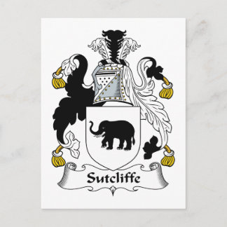 Sutcliffe-Familienwappen Postkarte