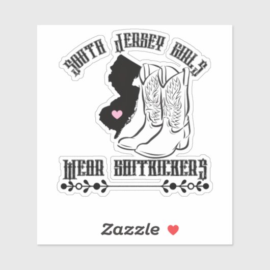 SUTH JERSEY GIRLS AUFKLEBER (Blatt)