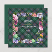 Sutherland Alte Antike und Blume Dusche Einladung (Vorne/Hinten)