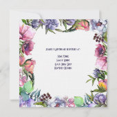 Sutherland Alte Blume und Aquarellen Einladung (Rückseite)