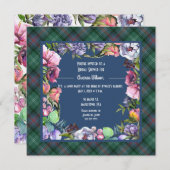 Sutherland Alte Blume und Aquarellen Einladung (Vorne/Hinten)