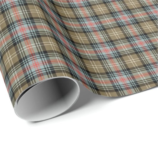 Sutherland Clan Ancient Tartan Geschenkpapier (Rolleneckpunkt)